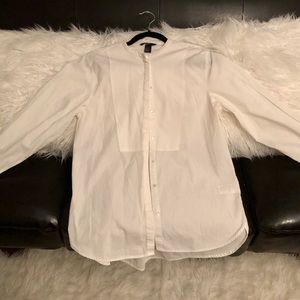 H&M crew neck button up M